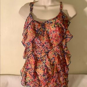 Xhilaration blouse Colorful print,
